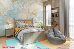 Ấn tượng với mẫu nhà phố 3 tầng với mặt tiền kiểu Pháp kết hợp với 6m mái Thái - 10