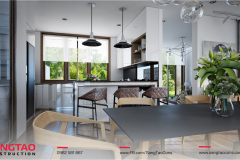 Đốn tim với kiến trúc nhà cấp 4 mái Thái, kết hợp sân vườn hiện đại - 8