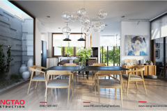 Đốn tim với kiến trúc nhà cấp 4 mái Thái, kết hợp sân vườn hiện đại - 7