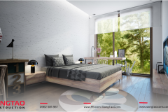 Đốn tim với kiến trúc nhà cấp 4 mái Thái, kết hợp sân vườn hiện đại - 16