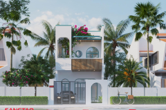 Nhìn là mê với thiết kế nhà phố 2 tầng sang trọng chỉ với 1,5 tỷ đồng tại Đồng Nai - 1