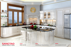 Vẻ đẹp vượt thời gian của thiết kế nhà phố 3 tầng tân cổ điển gam màu trắng sang trọng, tiện nghi - 10