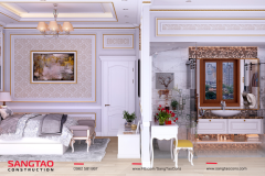 Vẻ đẹp vượt thời gian của thiết kế nhà phố 3 tầng tân cổ điển gam màu trắng sang trọng, tiện nghi - 14