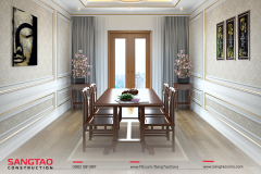 Vẻ đẹp vượt thời gian của thiết kế nhà phố 3 tầng tân cổ điển gam màu trắng sang trọng, tiện nghi - 24
