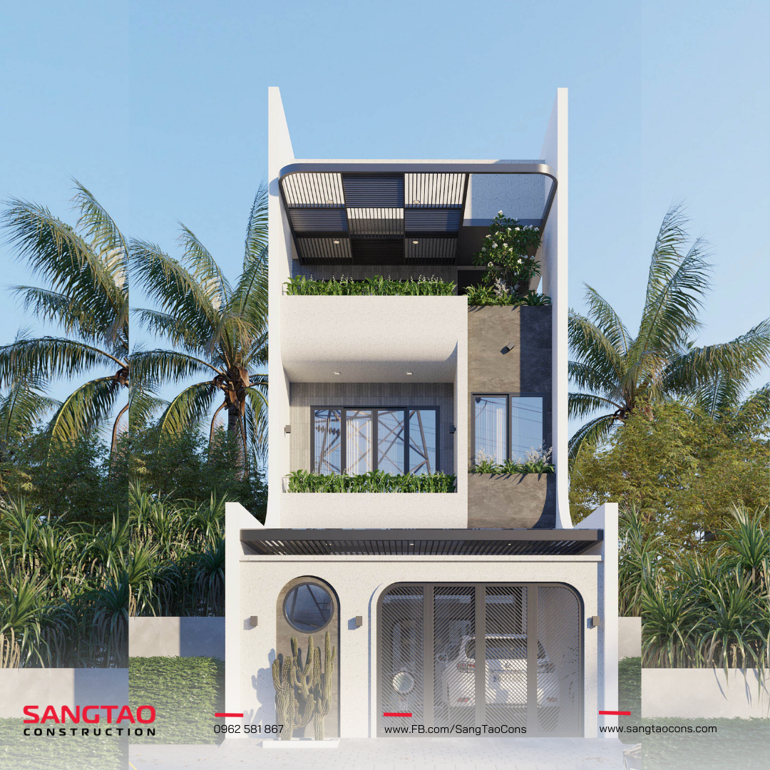 nhà phố 2 tầng